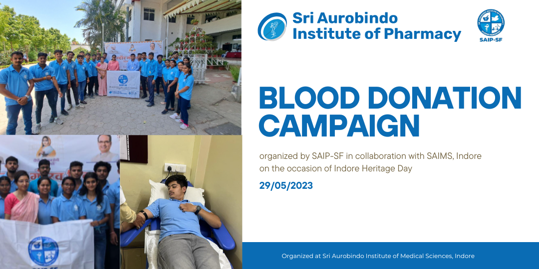 SAIP-SF Organizes Blood Donation Campaign on Occasion of Indore Heritage Day 2023