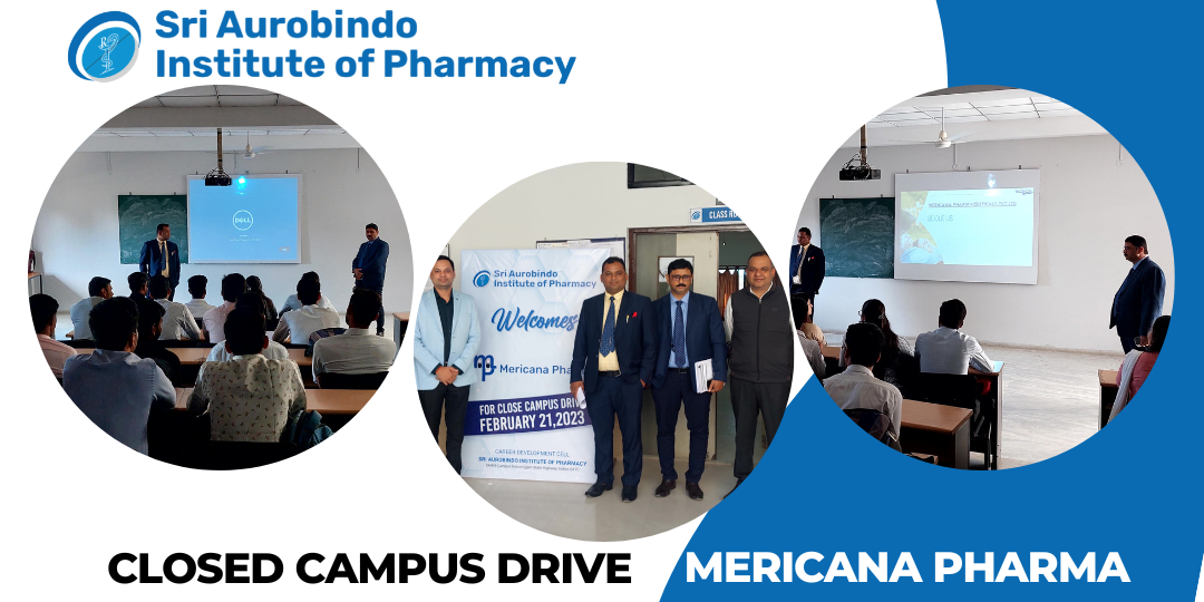 Mericana Pharma Conducted a Closed Campus Drive for SAIP Students