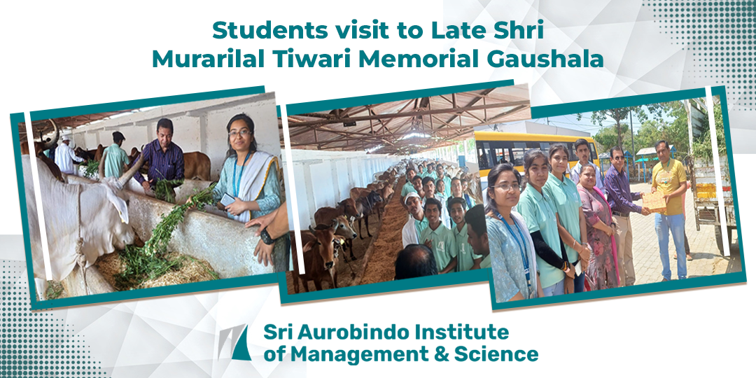 Excursion Visit to Shri Murarilalji Tiwari Smriti Gaushala Organized by SAIM&S