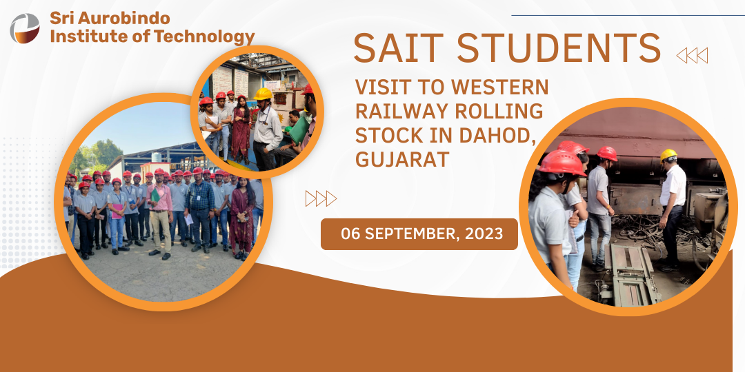 SAIT's Students Visit to Western Railway Rolling Stock Workshop, Dahod Gujarat